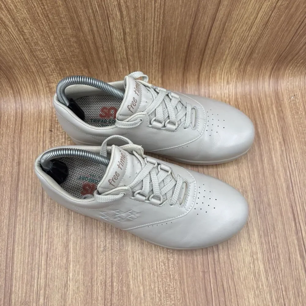 SAS Free Time‎ Comfort Shoes Bone Leather Womens Size 7 Wide